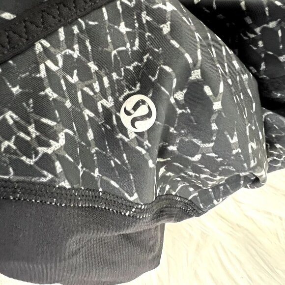 Lululemon Women 6 Outrun Printed Crop 17" Mesh Leggings Athletic Running Fitness - Picture 4 of 9